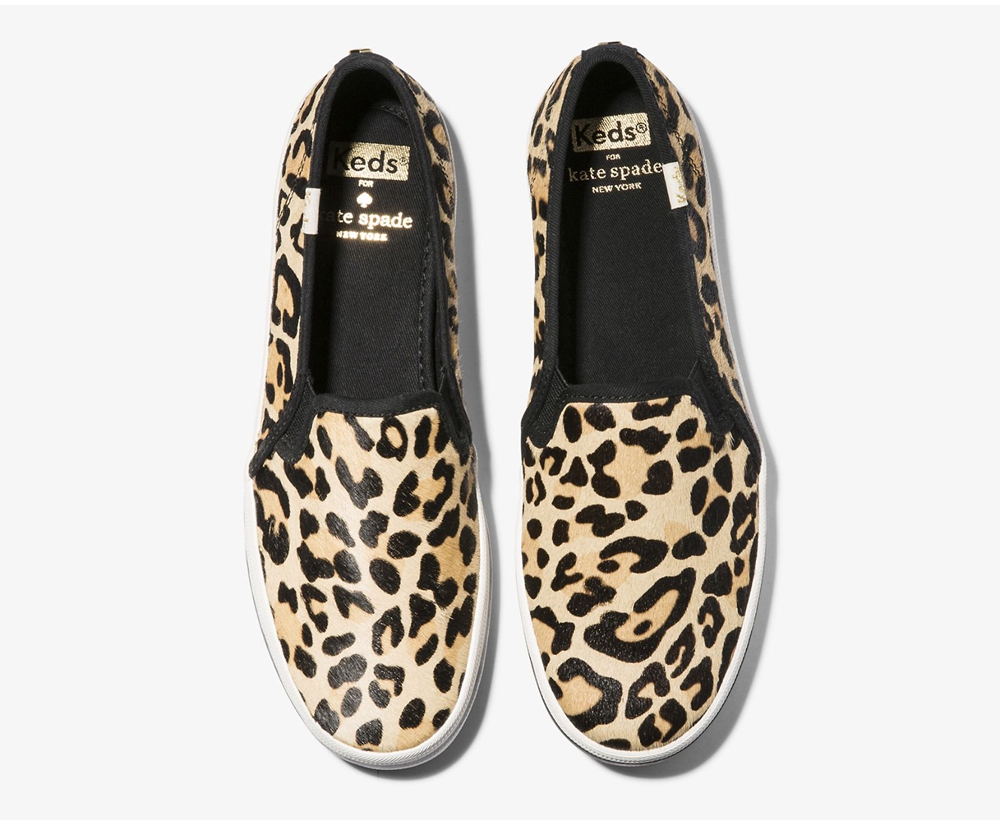 Slip Ons Keds Mujer Leopardo - Kate Spade New York Calf Hair Slip On - 398-XCZFMR